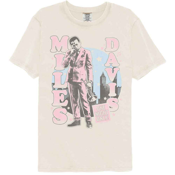 Miles Davis-Miles Davis One Night Only Cityscape-Ivory Adult S/S Comfort Color T-Shirt - Ivory