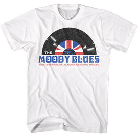 Moody Blues-Moody Blues Nights In White Satin-White Adult S/S T-Shirt - White