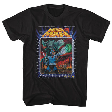 Mega Man-Megawoah-Black Adult S/S T-Shirt - Black