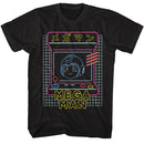 Mega Man-Megaman Neon Arcade-Black Adult S/S T-Shirt - Black