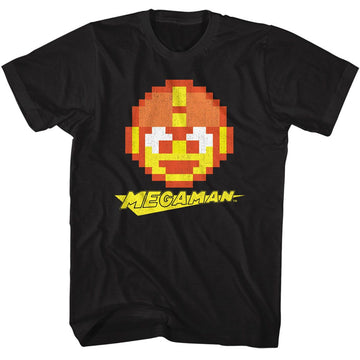 Mega Man-Mega Man Mega O Lantern-Black Adult S/S T-Shirt - Black