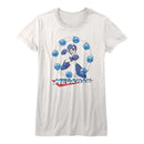 Mega Man-Water Shield-White Ladies S/S T-Shirt - White