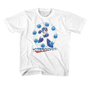 Mega Man-Megaman Water Shield-White Youth S/S T-Shirt (7-8) - White