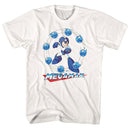 Mega Man-Water Shield-White Adult S/S T-Shirt - White