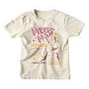 Mega Man-Mega Man Bubble Letters-Natural Youth S/S T-Shirt (7-8) - Natural