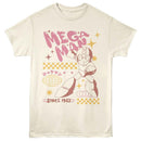 Mega Man-Mega Man Bubble Letters-Natural Adult S/S T-Shirt - Natural