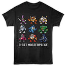 Mega Man-Mega Man 8 Bit Masterpiece-Black Adult S/S T-Shirt - Black