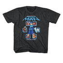 Mega Man-Mm1 Select Screen Remix-Vintage Smoke Toddler S/S T-Shirt-4T - Vintage Smoke