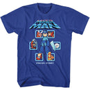 Mega Man-Mm1 Select Screen Remix-Royal Adult S/S T-Shirt - Royal