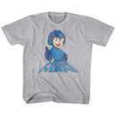 Mega Man-Right On-Gray Heather Toddler S/S T-Shirt-4T - Gray Heather