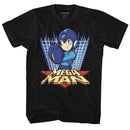 Mega Man-Megagrid-Black Adult S/S T-Shirt - Black