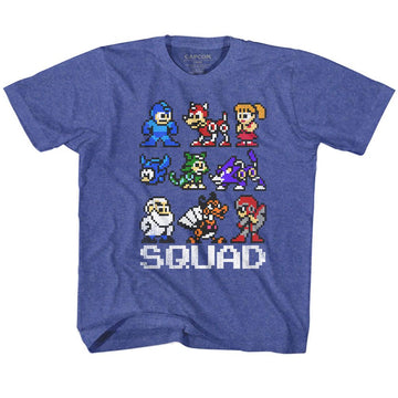 Mega Man-Squad-Royal Heather Toddler S/S T-Shirt-3T - Royal Heather