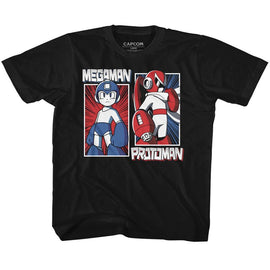 Mega Man-Rock And Blues-Black Toddler S/S T-Shirt-2T - Black