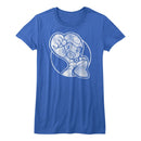 Mega Man-Fist Pump-Royal Ladies S/S T-Shirt - Royal