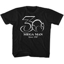 Mega Man-30Th Bw-Black Toddler S/S T-Shirt-4T - Black