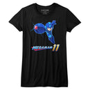 Mega Man-Mega 11-Black Ladies S/S T-Shirt - Black