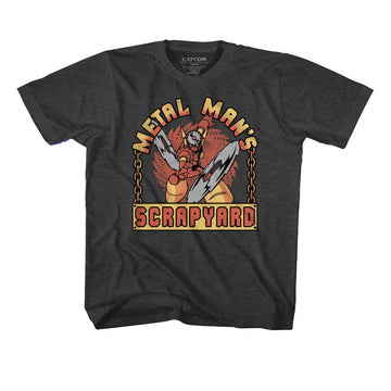 Mega Man-Scrapyard Sign-Vintage Smoke Toddler S/S T-Shirt-4T - Vintage Smoke