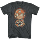 Mega Man-Mega Retro-Black Heather Adult S/S T-Shirt - Black Heather