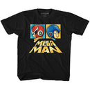 Mega Man-Boxy-Black Youth S/S T-Shirt-Xs (5-6) - Black
