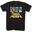 Mega Man-Boxy-Black Adult S/S T-Shirt - Black