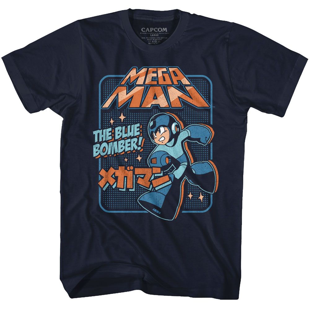 Mega Man Video Games Mega Man Blu Bomber T-Shirt | Coastline Mall ...