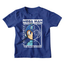 Mega Man-Mega Man Half Color Half Outline-Royal Heather Youth S/S T-Shirt (7-8) - Royal Heather