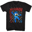 Mega Man-Megaman Energy Booster-Black Adult S/S T-Shirt - Black