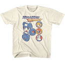 Mega Man-Mega Man Crew Circles-Natural Youth S/S T-Shirt (7-8) - Natural