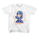 Mega Man-Megaman Character Group-White Youth S/S T-Shirt-Xs (5-6) - White