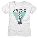Mega Man-Mega Man Incoming-White Ladies S/S T-Shirt - White