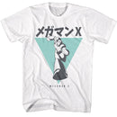 Mega Man-Megaman Incoming-White Adult S/S T-Shirt - White