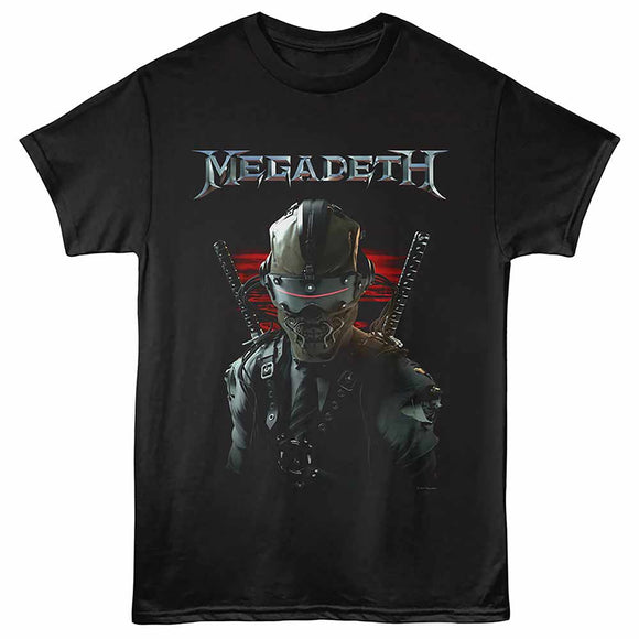 Megadeth Samurai Vic Black Adult T-Shirt