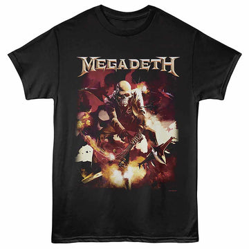 Megadeth Guitar Smash Black Adult T-Shirt
