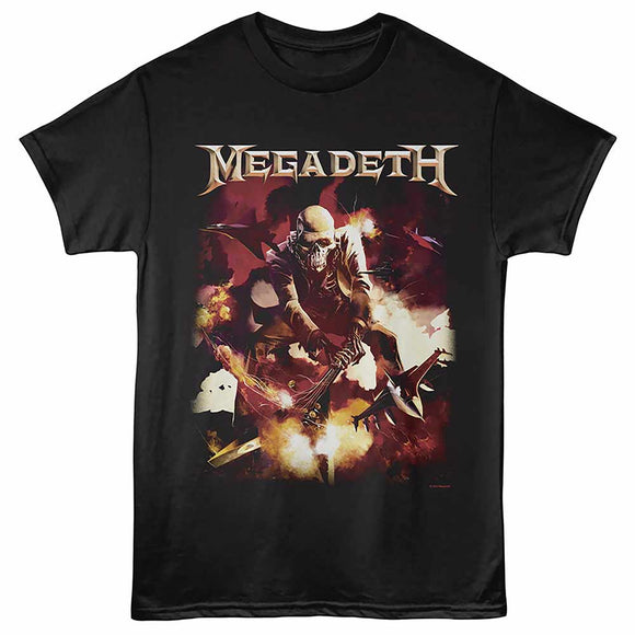 Megadeth Guitar Smash Black Adult T-Shirt