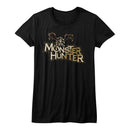 Monster Hunter-Mh Logo-Black Ladies S/S T-Shirt - Black