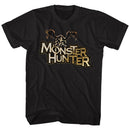 Monster Hunter-Mh Logo-Black Adult S/S T-Shirt - Black