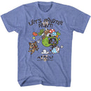 Monster Hunter-Airou Hunter-Light Blue Heather Adult S/S T-Shirt - Light Blue Heather