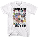 Monster Hunter-Lets Hunt-White Adult S/S T-Shirt - White