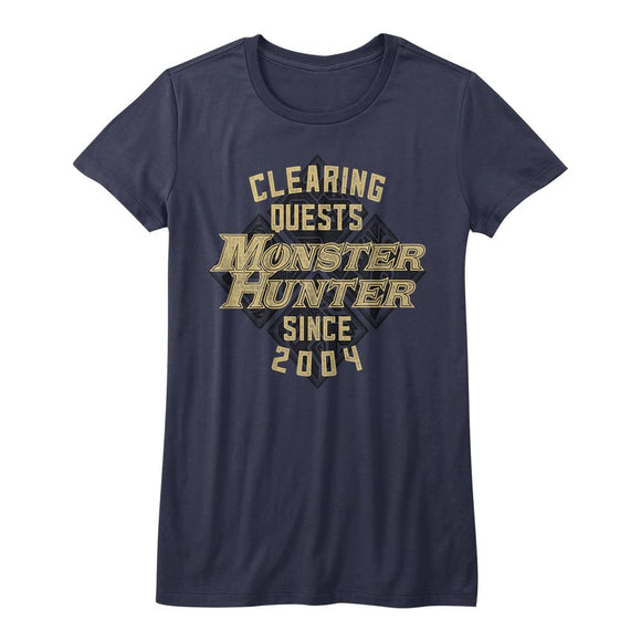 Monster Hunter-Mh Since04-Navy Ladies S/S T-Shirt - Navy