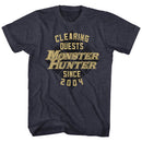Monster Hunter-Mh Since04-Navy Heather Adult S/S T-Shirt - Navy Heather