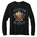 Monster Hunter-Monsterhunter-Black Adult L/S T-Shirt - Black