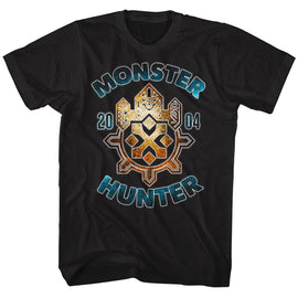 Monster Hunter-Monster Hunter-Black Adult S/S T-Shirt - Black
