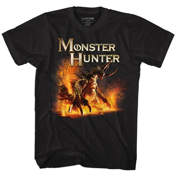 Monster Hunter-Beast-Black Adult S/S T-Shirt - Black
