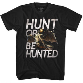 Monster Hunter-Hunt-Black Adult S/S T-Shirt - Black