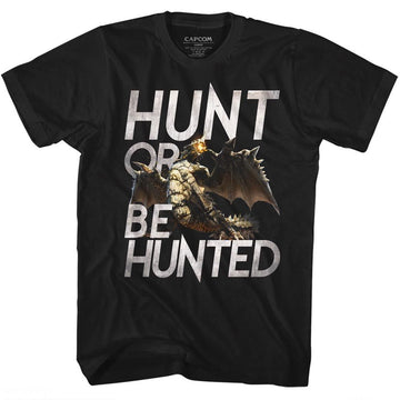 Monster Hunter-Hunt-Black Adult S/S T-Shirt - Black