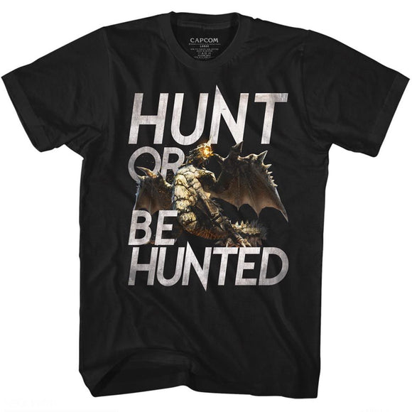 Monster Hunter-Hunt-Black Adult S/S T-Shirt - Black