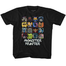 Monster Hunter-Symbols-Black Youth S/S T-Shirt (7-8) - Black