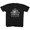 Monster Hunter-Mhw Logo-Black Toddler S/S T-Shirt-4T - Black