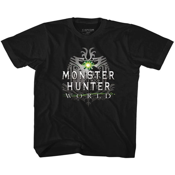 Monster Hunter-Mhw Logo-Black Toddler S/S T-Shirt-3T - Black