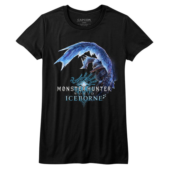 Monster Hunter-Icydragon-Black Ladies S/S T-Shirt - Black